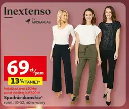 Auchan Spodnie damskie 36-52 Inextenso By Auchan oferta