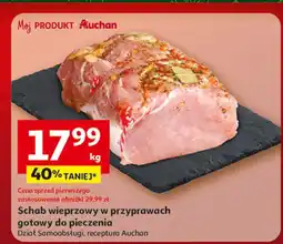 Auchan Schab wieprzowy w przyprawach gotowy do pieczenia oferta