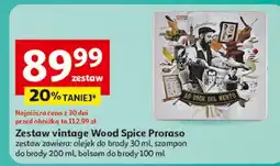 Auchan Zestaw vintage set: szampon do brody 200 ml + balsam 100 olejek 30 Proraso oferta