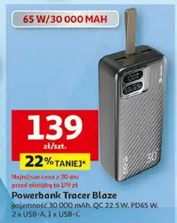 Auchan Powerbank blaze 30000mah Tracer oferta