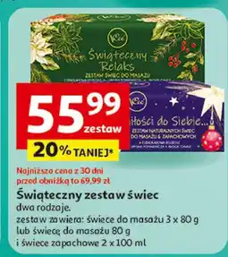 Auchan Zestaw świec do masażu z miłości siebie Vcee oferta