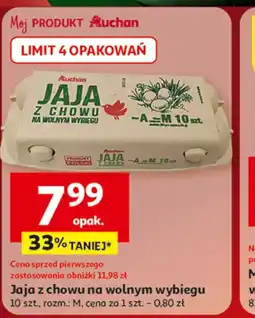 Auchan Jaja z chowu na wolnym wybiegu oferta