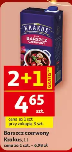 Auchan barszcz czerwony Krakus, 1L oferta