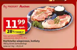 Auchan Karkówka wieprzowa, kotlety oferta