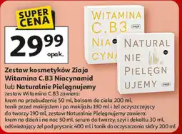 Auchan Zestaw kosmetyków Ziaja Witamina C.B3 Niacynamid lub Naturalnie Pielęgnujemy oferta