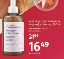 Rossmann Łagodzący płyn do higieny intymnej Your Kaya oferta