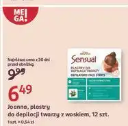 Rossmann Plastry do depilacji twarzy skóry wrażliwej aloes Joanna Sensual oferta