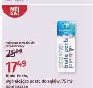 Rossmann Pasta do zębów krystaliczna biel Biała Perła Extra White oferta