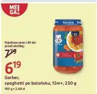 Rossmann Obiadek spaghetti po bolońsku Gerber Junior oferta