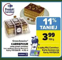 Carrefour Ciasto orzechowiec Carrefour Targ Świeżości oferta