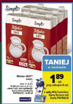 Carrefour Mleko 3.2% Simpl oferta