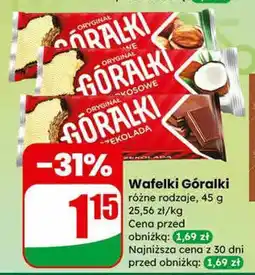 Dino Wafelki Góralki różne rodzaje oferta