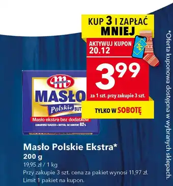 Masło Polskie Ekstra, 200 g Mlekovita