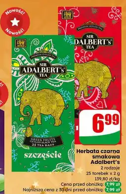 Dino Herbata czarna smakowa Adalbert's 2 rodzaje Sir Adalbert's oferta