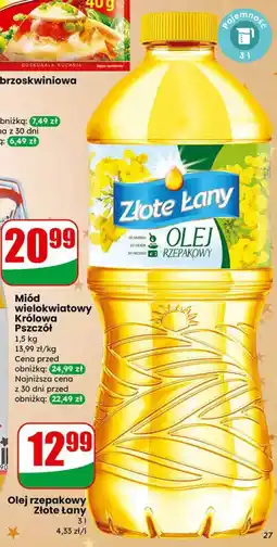 Dino Olej rzepakowy Złote Łany 3 l oferta