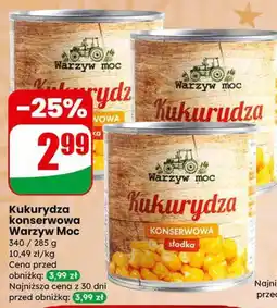Dino Kukurydza konserwowa Warzyw Moc oferta