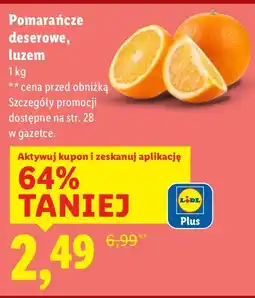 Lidl Pomarańcze deserowe, luzem Lidl oferta