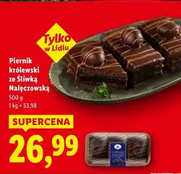 Lidl Piernik królewski ze Śliwką Nałęczowską Lidl oferta