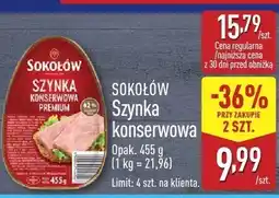 ALDI Szynka konserwowa Sokołów SOKOŁÓW oferta