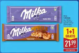 ALDI Czekolada Milka Alpine Milk lub Peanut Caramel oferta