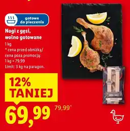 Lidl Nogi z gęsi, wolno gotowane Lidl oferta