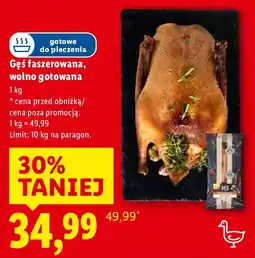 Lidl Gęś faszerowana, wolno gotowana Lidl oferta