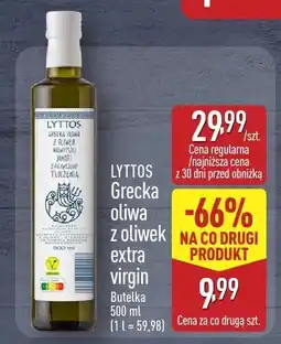 ALDI Oliwa z oliwek extra virgin Lyttos butelka 500 ml (1 l = 59,98) oferta