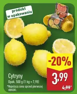 ALDI Cytryny opak. 500 g (1 kg = 7,98) Aldi oferta