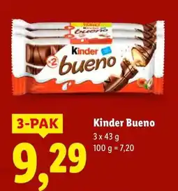 Lidl Baton Kinder Bueno 3-pak oferta