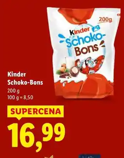 Lidl Czekolada Kinder Schoko-Bons oferta