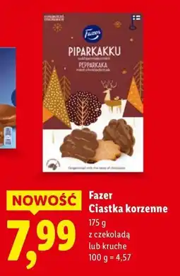 Lidl Ciastka Fazer Ciastka korzenne oferta