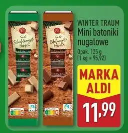 ALDI Batoniki WINTER TRAUM Mini batoniki nugatowe oferta