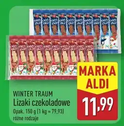 ALDI Lizaki czekoladowe WINTER TRAUM Lizaki czekoladowe oferta
