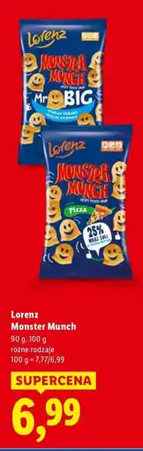 Lidl Chipsy Lorenz Monster Munch różne rodzaje oferta