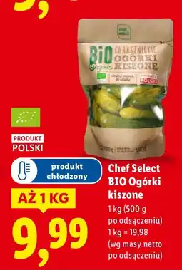 Lidl Ogórki kiszone Chef Select BIO, 1 kg oferta