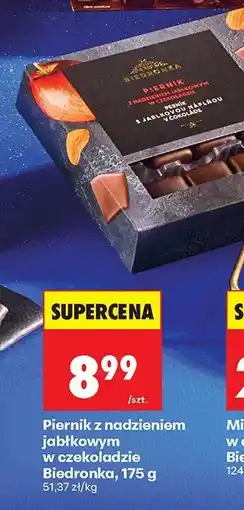 Biedronka Piernik z nadzieniem jabłkowym w czekoladzie Biedronka oferta
