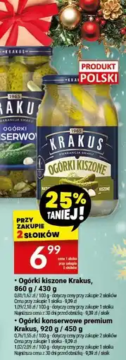Twój Market Ogórki Konserwowe premium Krakus oferta