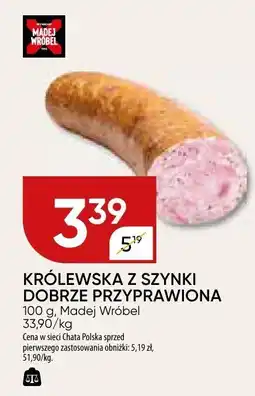 Chata Polska Królewska z szynki dobrze przyprawiona Madej Wróbel oferta