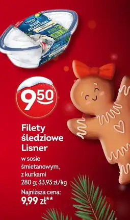 Żabka Filety śledziowe Lisner w sosie śmietanowym, z kurkami oferta