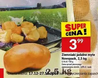 Ziemniaki jadalne myte Novopack, 2,5 kg