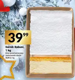 Twój Market Sernik Babuni, 1 kg Białecki Cukiernia oferta