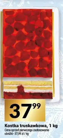 Twój Market Ciasto kostka truskawkowa, 1 kg Białecki Cukiernia oferta