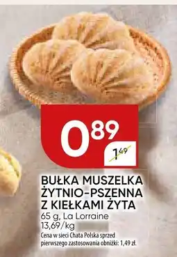 Chata Polska Bułka muszelka cytryna-pszenica z kiełkami żyta La Lorraine oferta