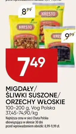 Chata Polska Migdały śliwki suszone orzechy włoskie Vag Polska oferta