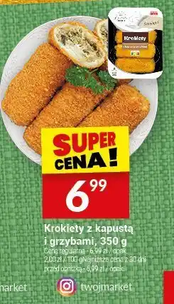 Twój Market Krokiety z kapustą i grzybami, 350 g Twój Market oferta