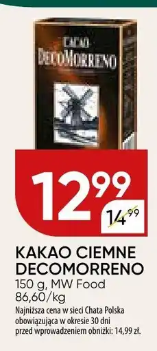 Chata Polska Kakao ciemne decomoreno oferta