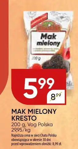 Chata Polska Mak mielony kresto Vag Polska oferta
