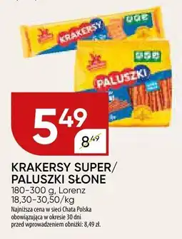 Chata Polska Krakersy super/paluszki słone Lorenz oferta