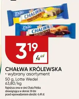 Chata Polska Chałwa królewska Lotte Wedel oferta
