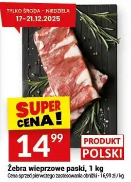 Twój Market Mięso żebra wieprzowe paski Twój Market oferta